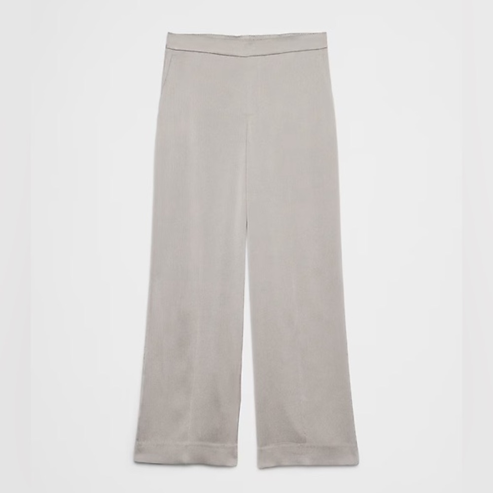 HAYDEN WIDE-LEG HIGH-RISE SILKY PULL-ON PANT - Picture 5 of 5
